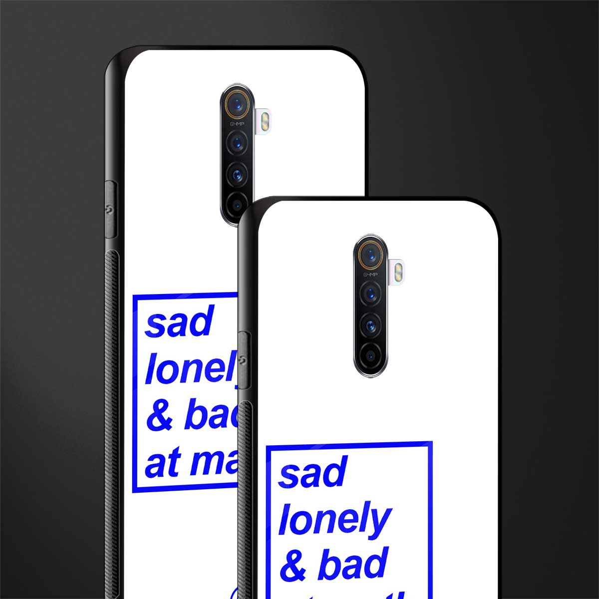 bad at math glass case for realme x2 pro image-2