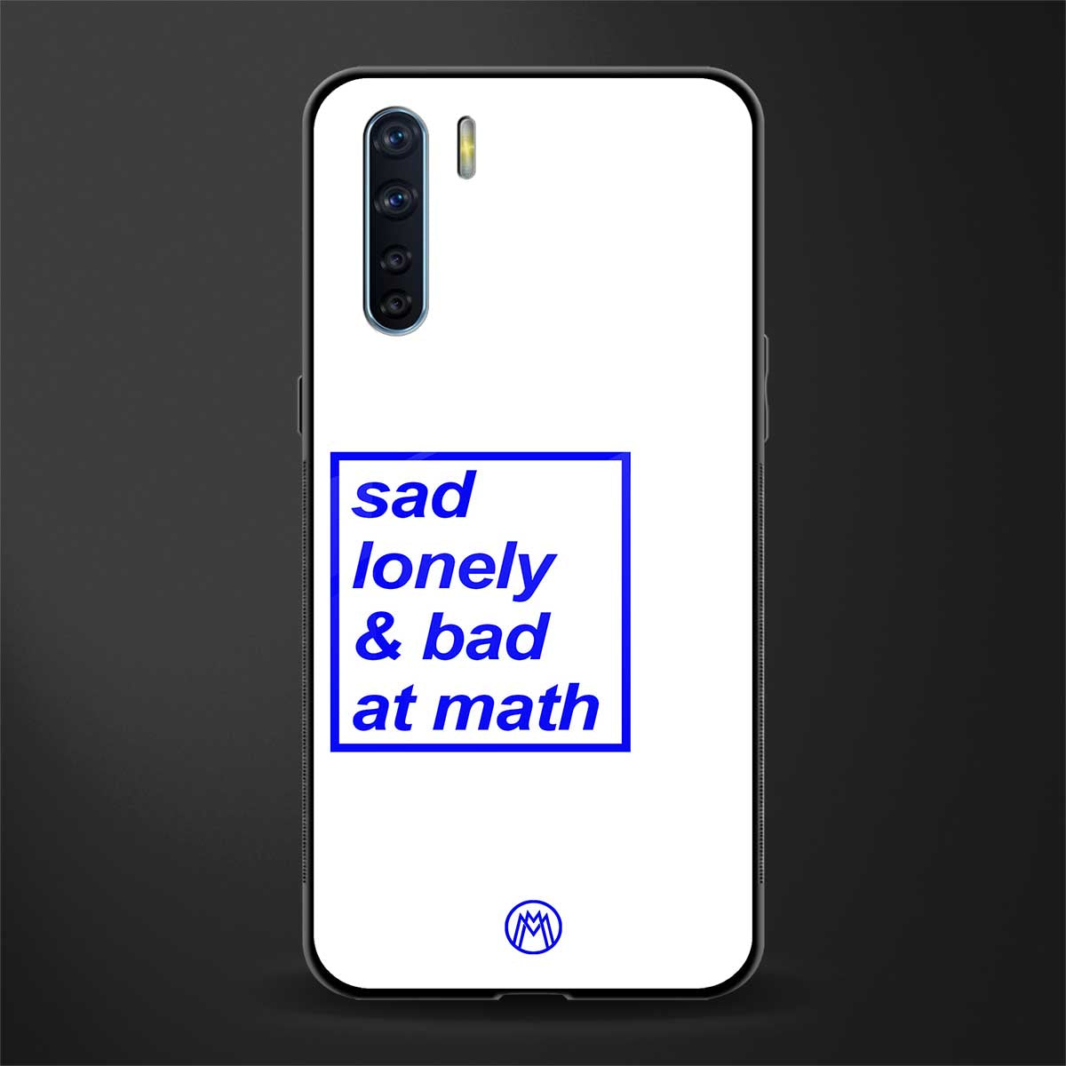 bad at math glass case for oppo f15 image