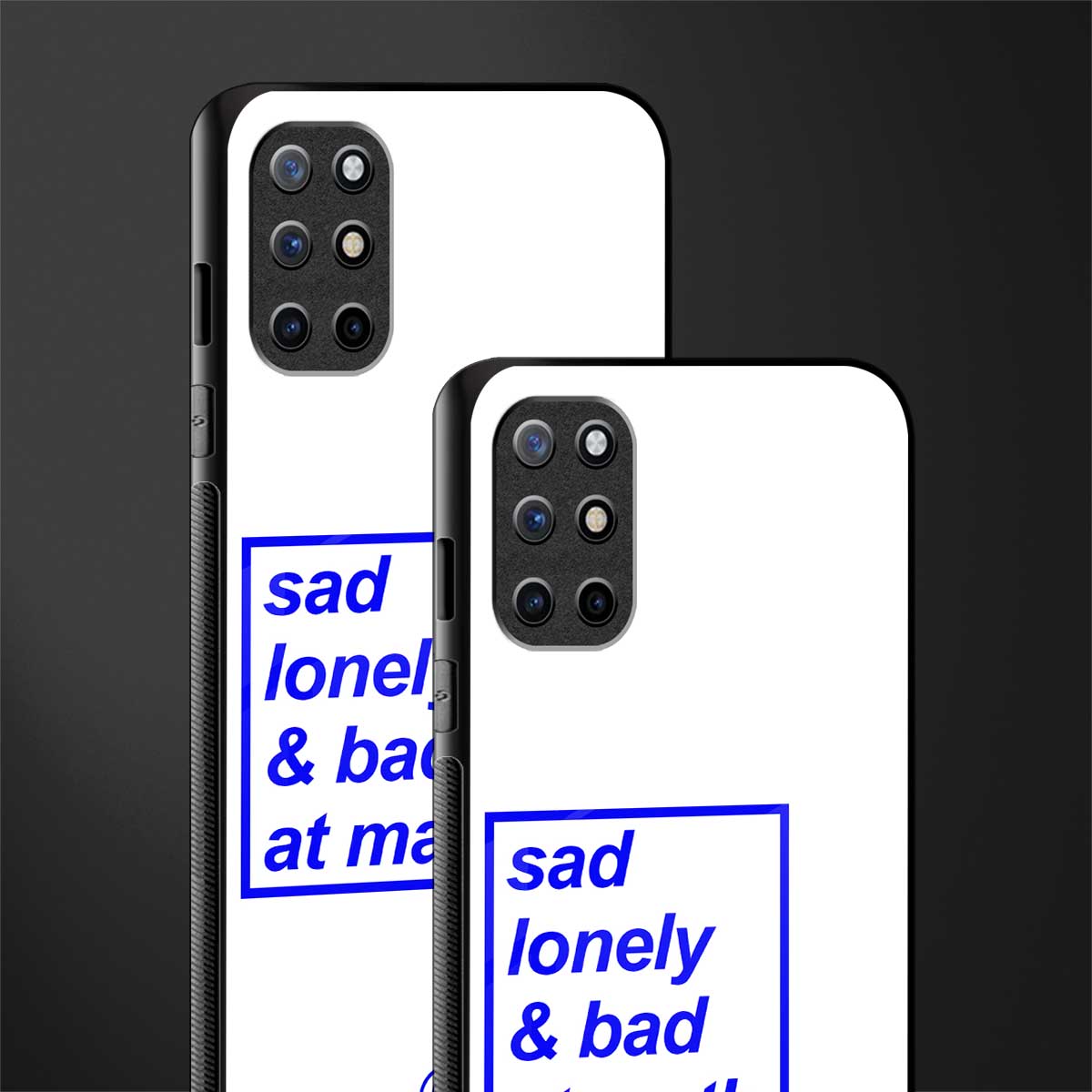 bad at math glass case for oneplus 8t image-2