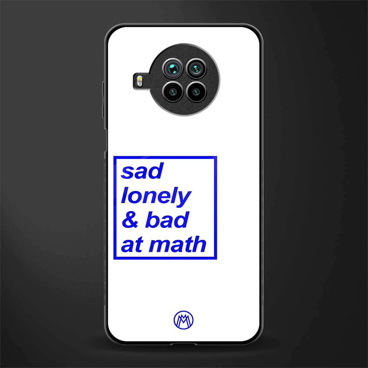 bad at math glass case for mi 10i image