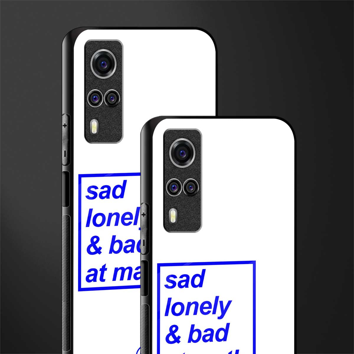 bad at math glass case for vivo y51 image-2