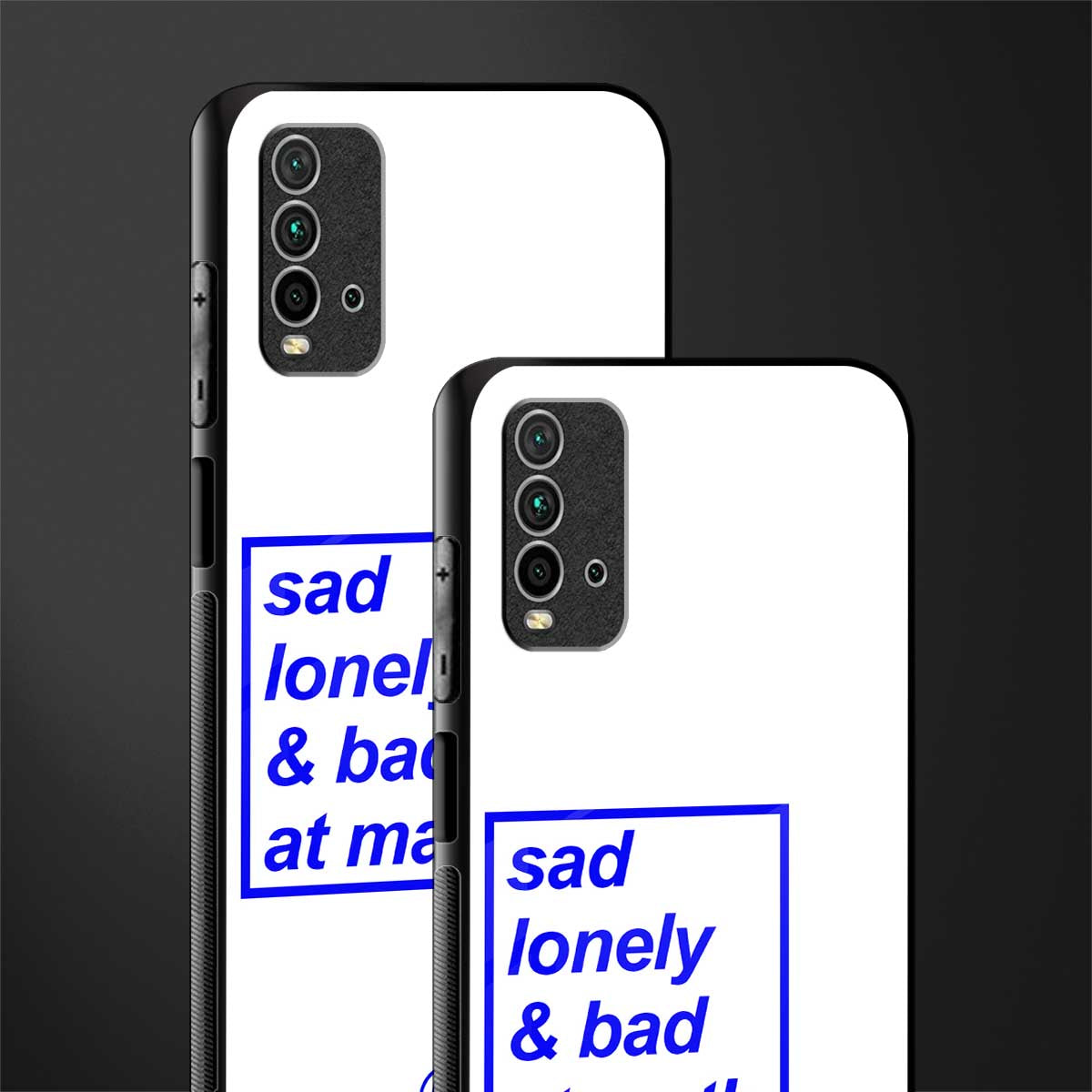 bad at math glass case for redmi 9 power image-2