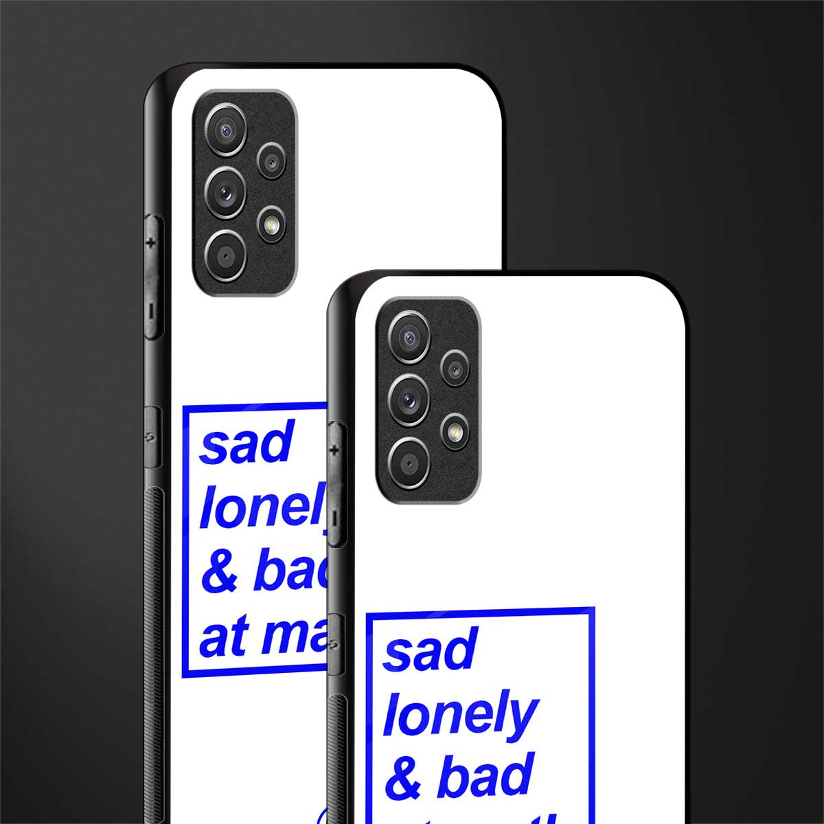 bad at math glass case for samsung galaxy a32 4g image-2