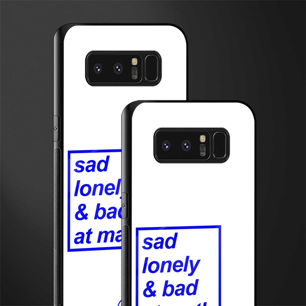 bad at math glass case for samsung galaxy note 8 image-2