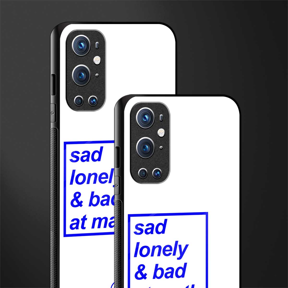 bad at math glass case for oneplus 9 pro image-2
