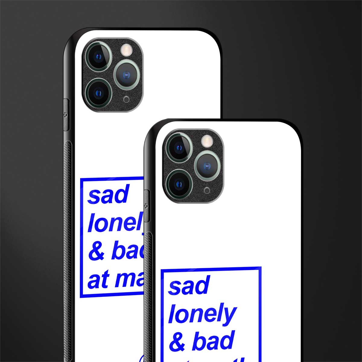 bad at math glass case for iphone 11 pro image-2