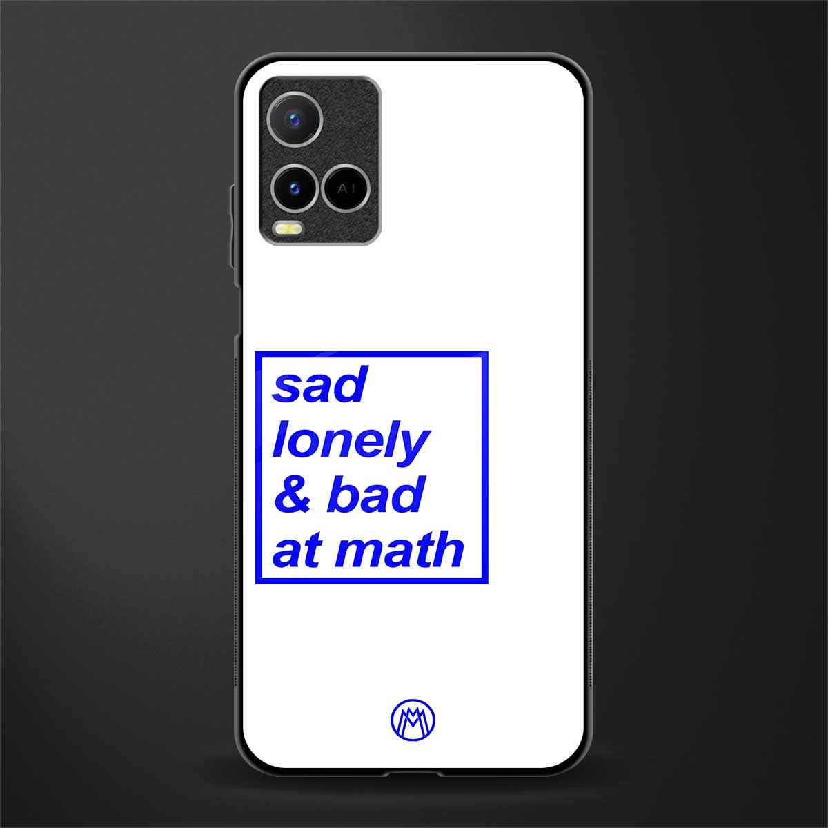 bad at math glass case for vivo y33s vivo y33t image