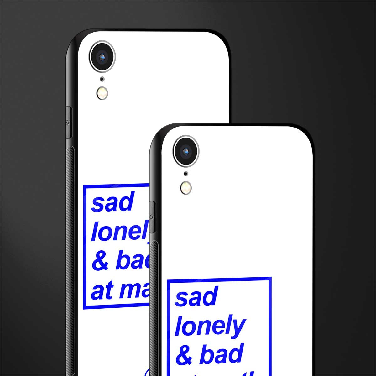 bad at math glass case for iphone xr image-2