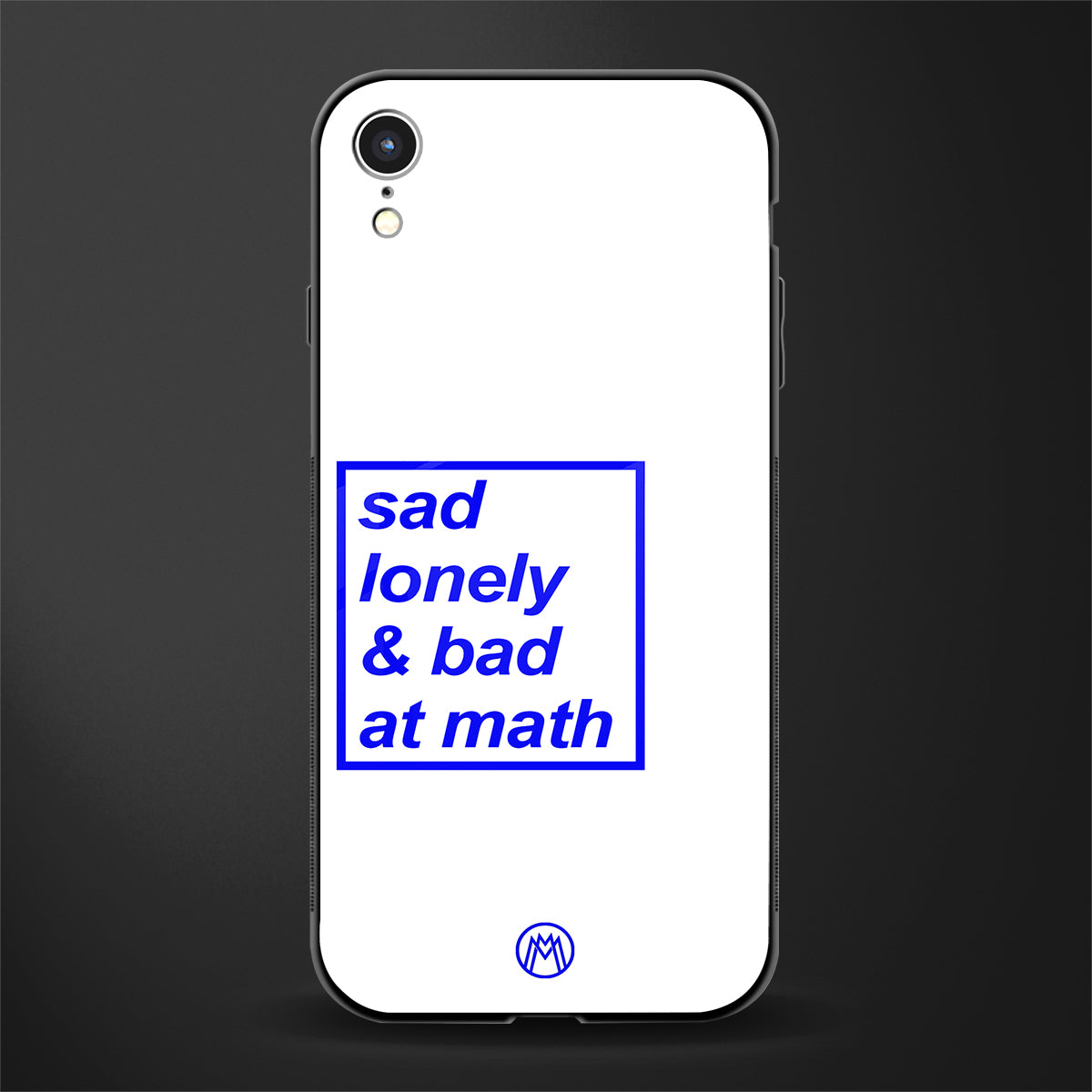 bad at math glass case for iphone xr image