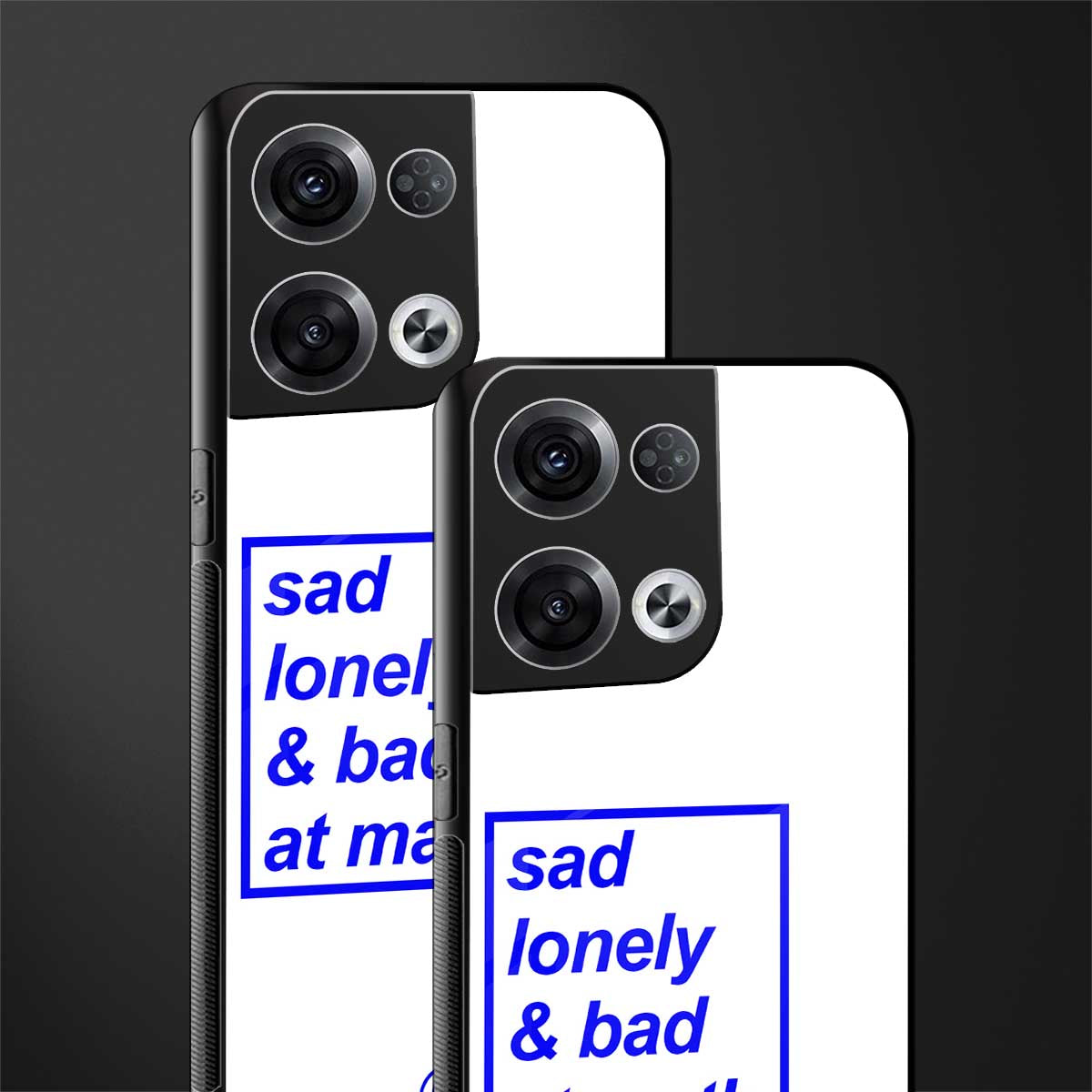bad at math back phone cover | glass case for oppo reno 8