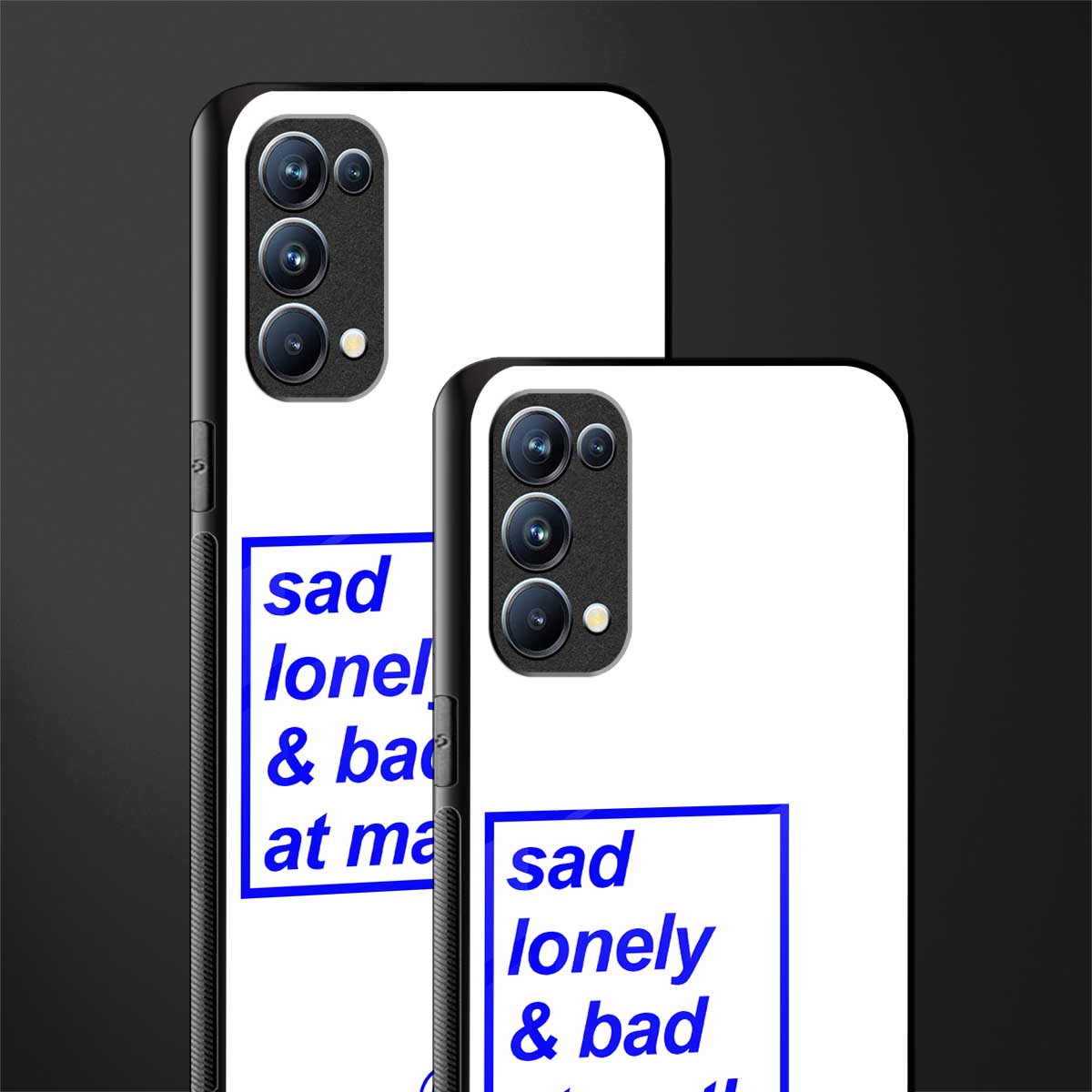 bad at math back phone cover | glass case for oppo reno 5