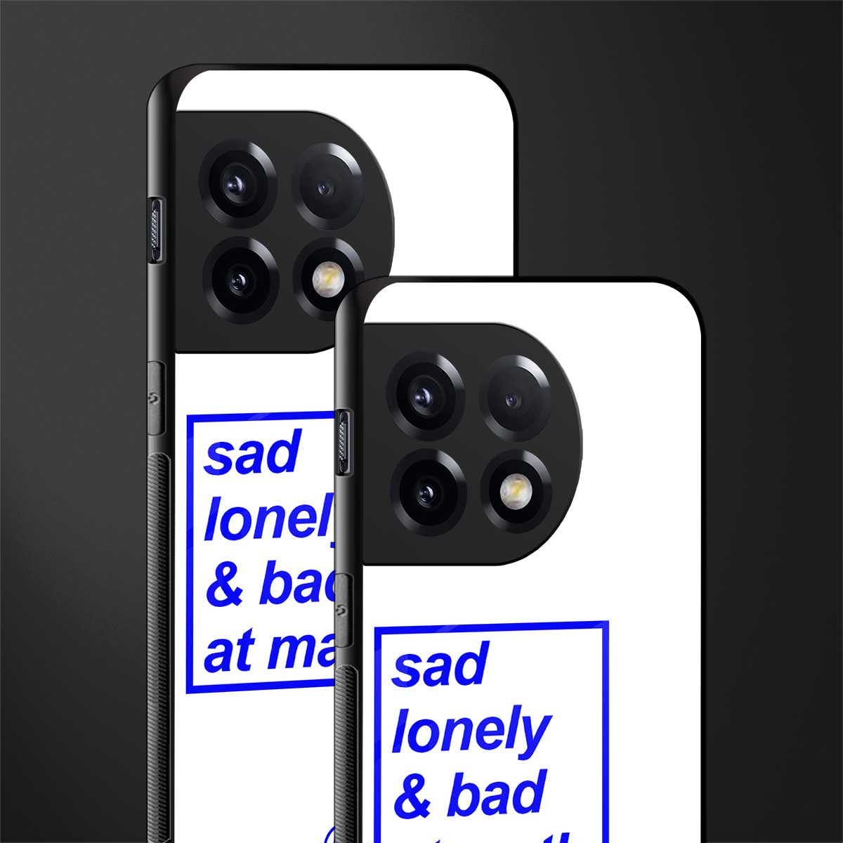 bad at math back phone cover | glass case for oneplus 11r