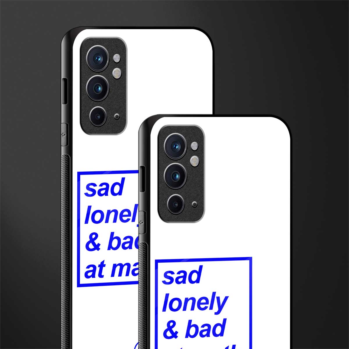 bad at math glass case for oneplus 9rt image-2