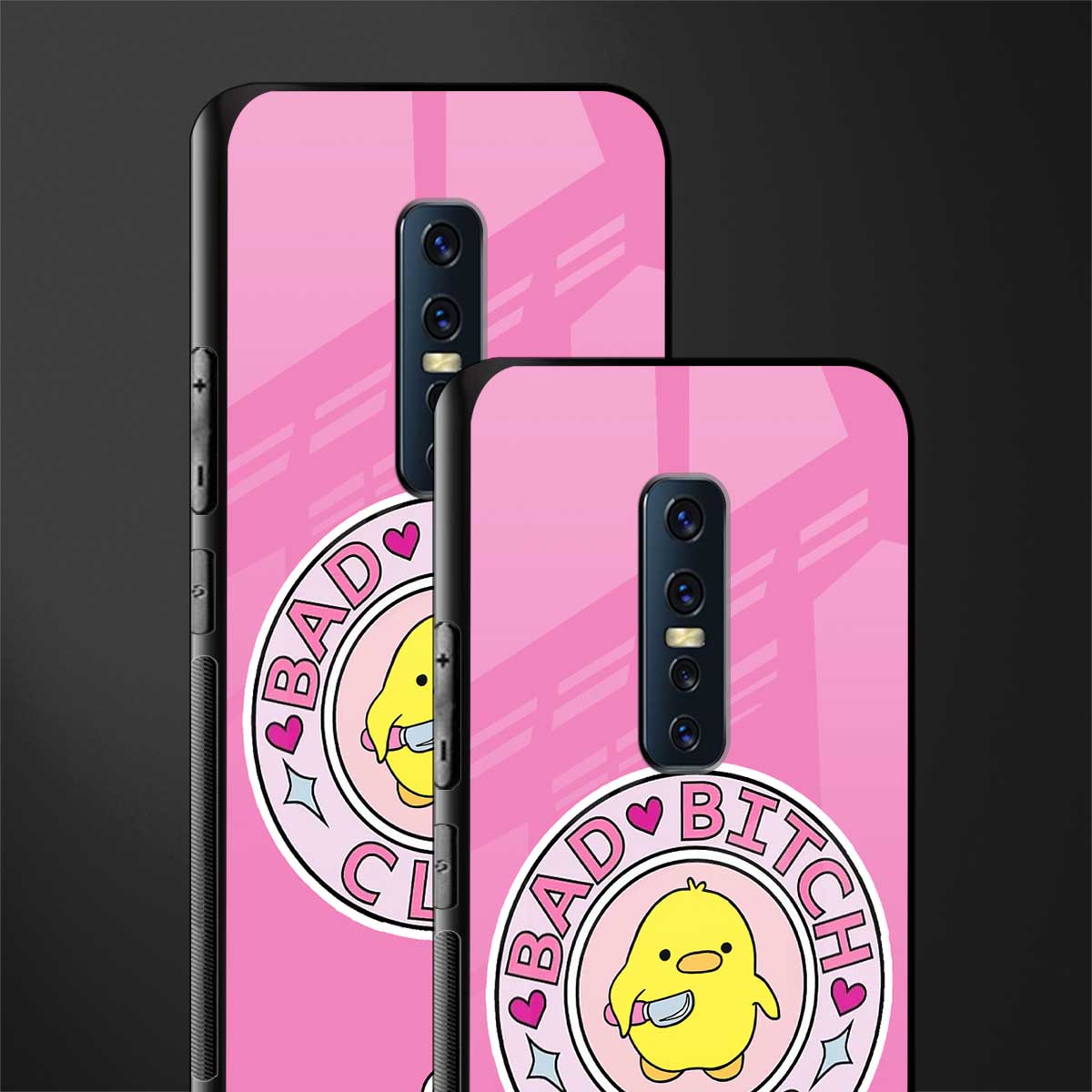 bad bitch club glass case for vivo v17 pro image-2