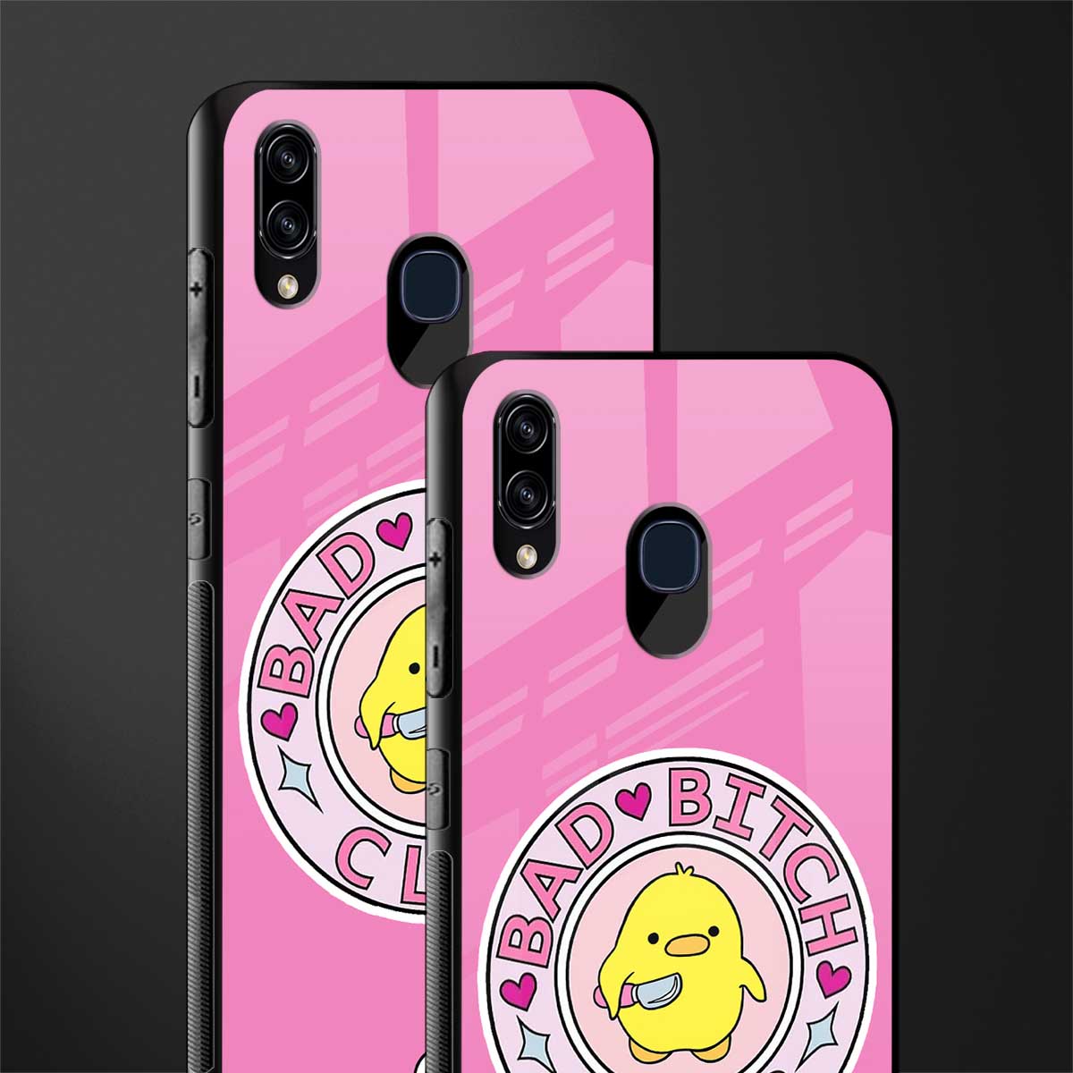 bad bitch club glass case for samsung galaxy a30 image-2