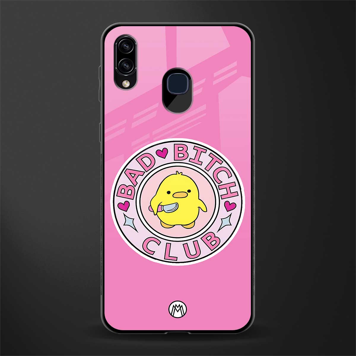 bad bitch club glass case for samsung galaxy a20 image