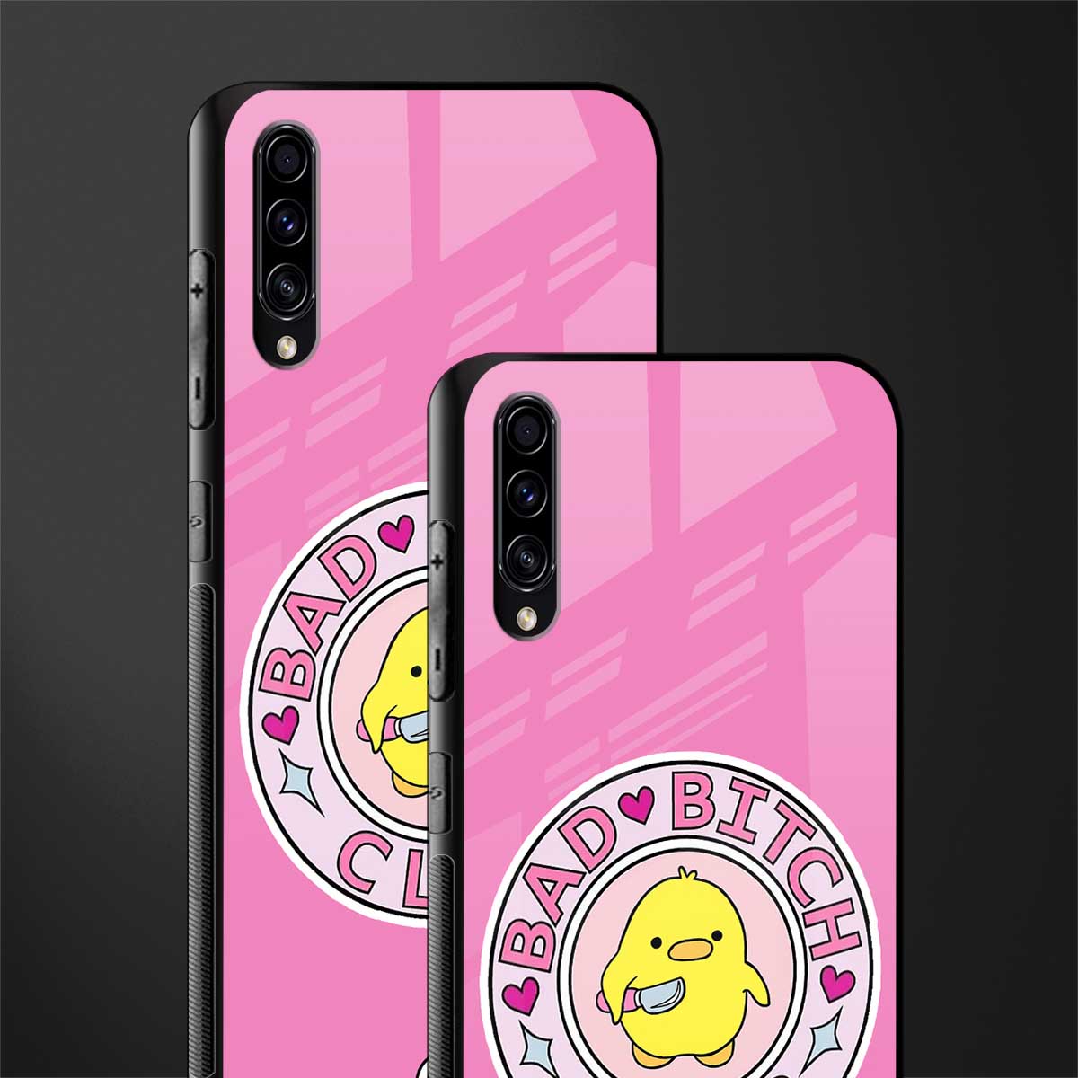 bad bitch club glass case for samsung galaxy a70 image-2
