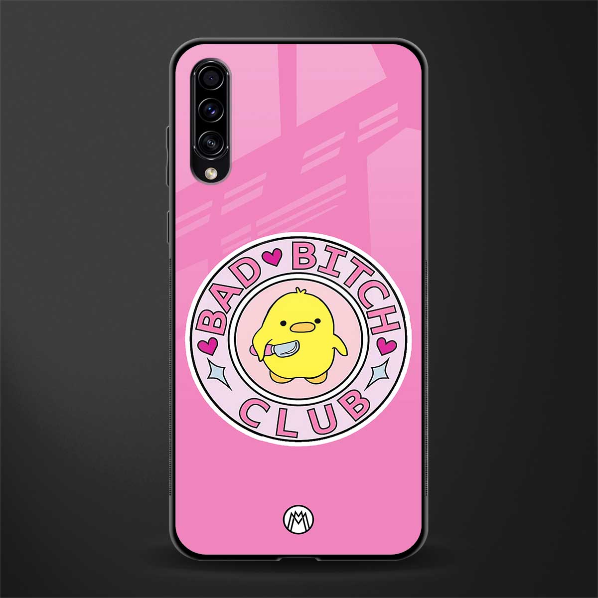 bad bitch club glass case for samsung galaxy a70 image