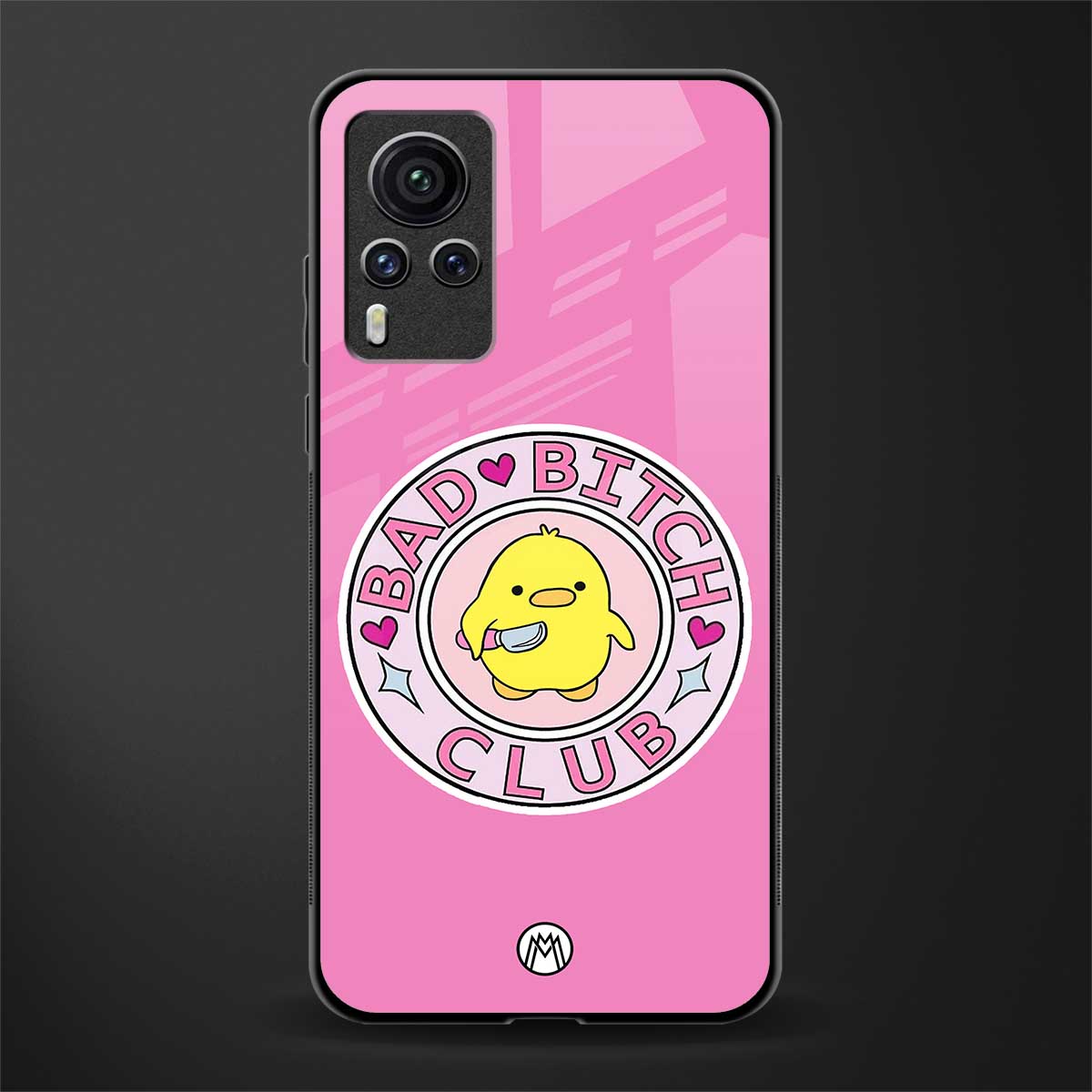 bad bitch club glass case for vivo x60 pro image