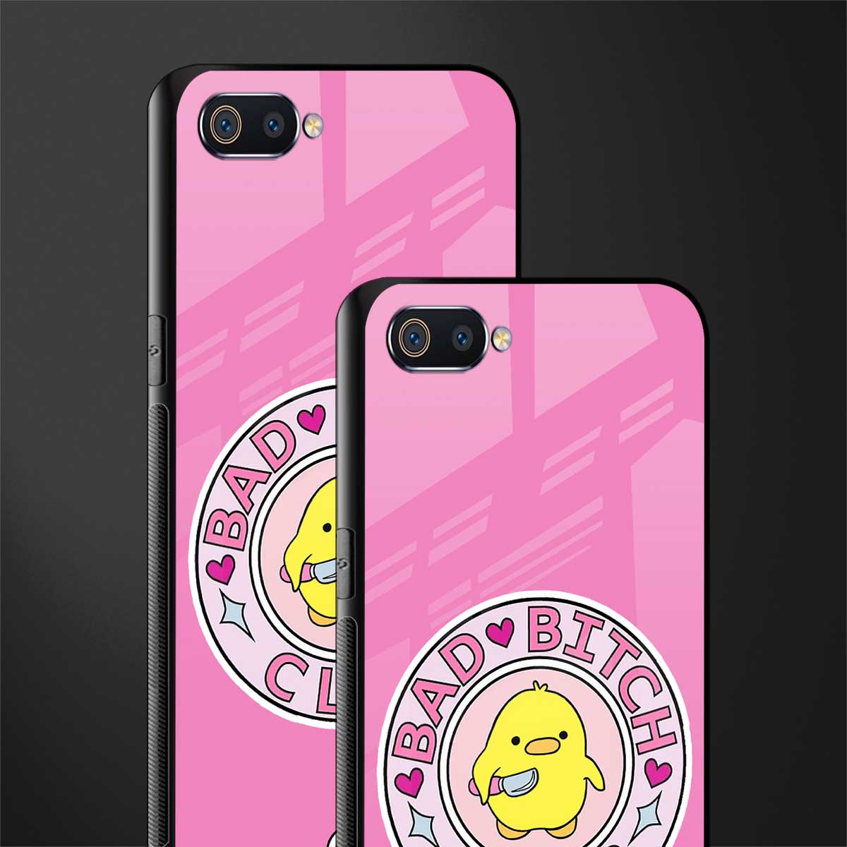 bad bitch club glass case for realme c2 image-2