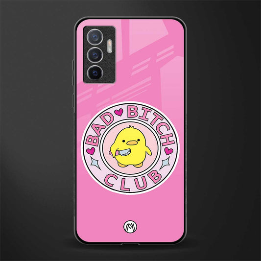 bad bitch club glass case for vivo v23e image