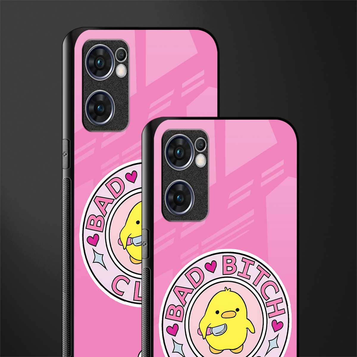 bad bitch club glass case for oppo reno7 5g image-2