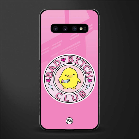 bad bitch club glass case for samsung galaxy s10 plus image
