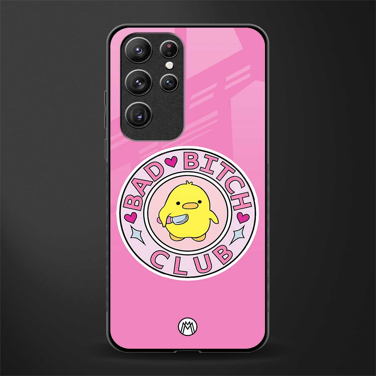 bad bitch club glass case for samsung galaxy s22 ultra 5g image
