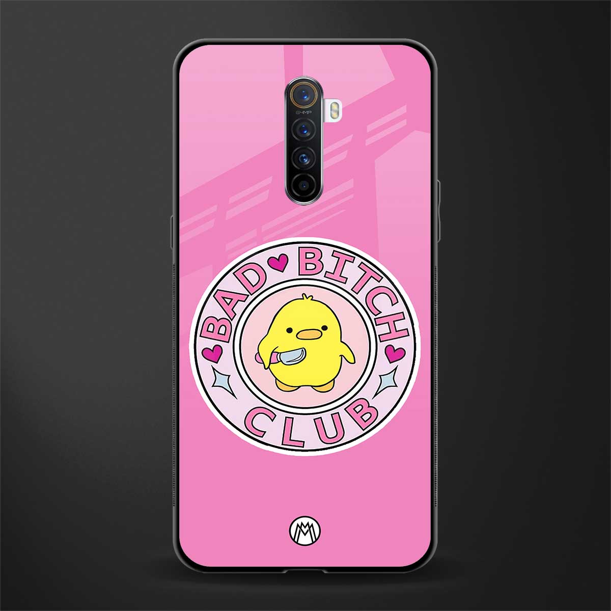 bad bitch club glass case for realme x2 pro image