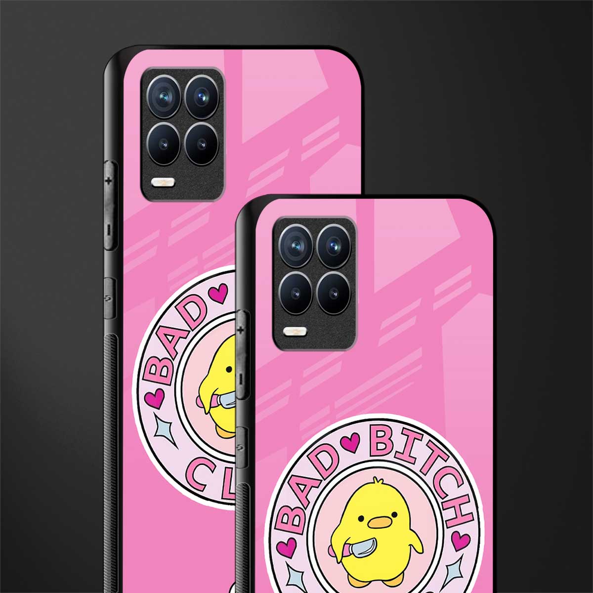 bad bitch club glass case for realme 8 4g image-2