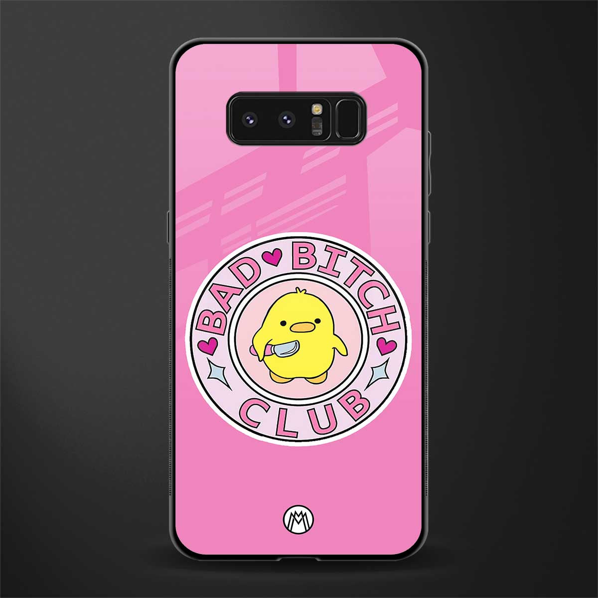 bad bitch club glass case for samsung galaxy note 8 image
