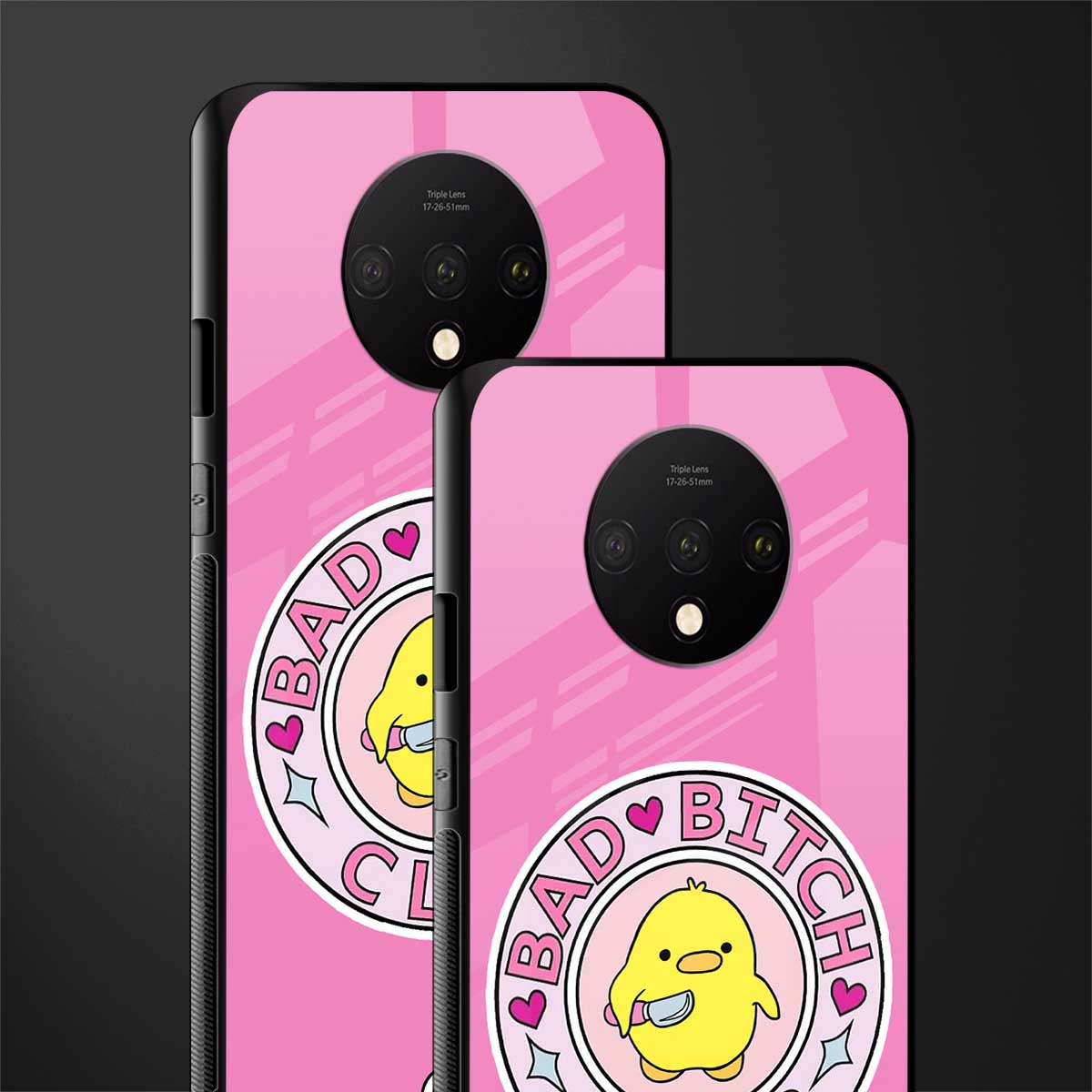 bad bitch club glass case for oneplus 7t image-2