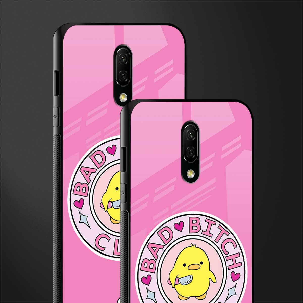 bad bitch club glass case for oneplus 7 image-2