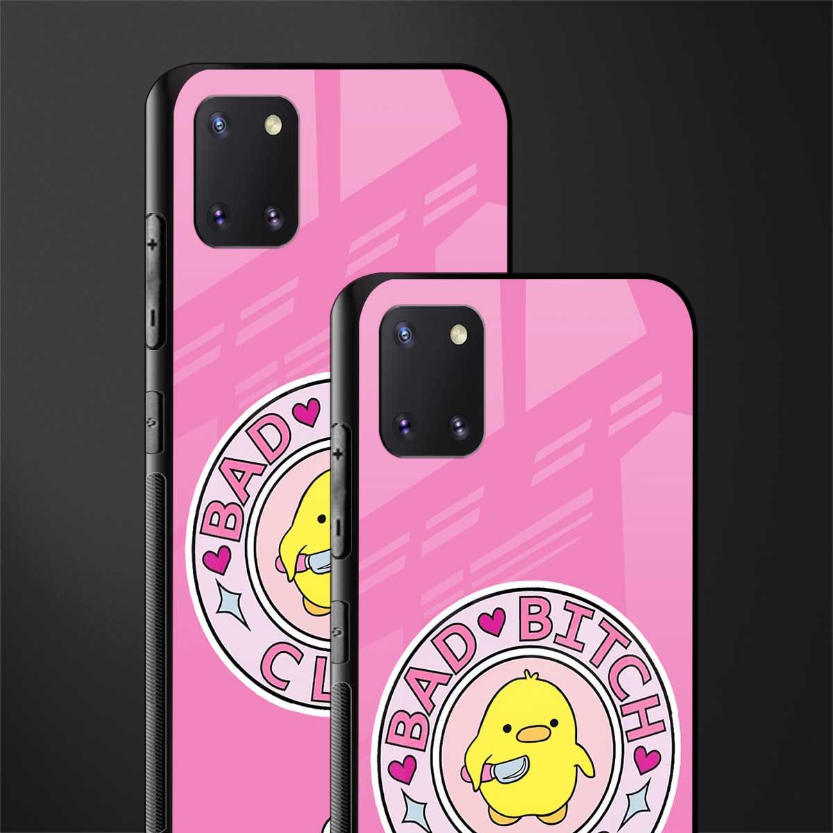 bad bitch club glass case for samsung a81 image-2