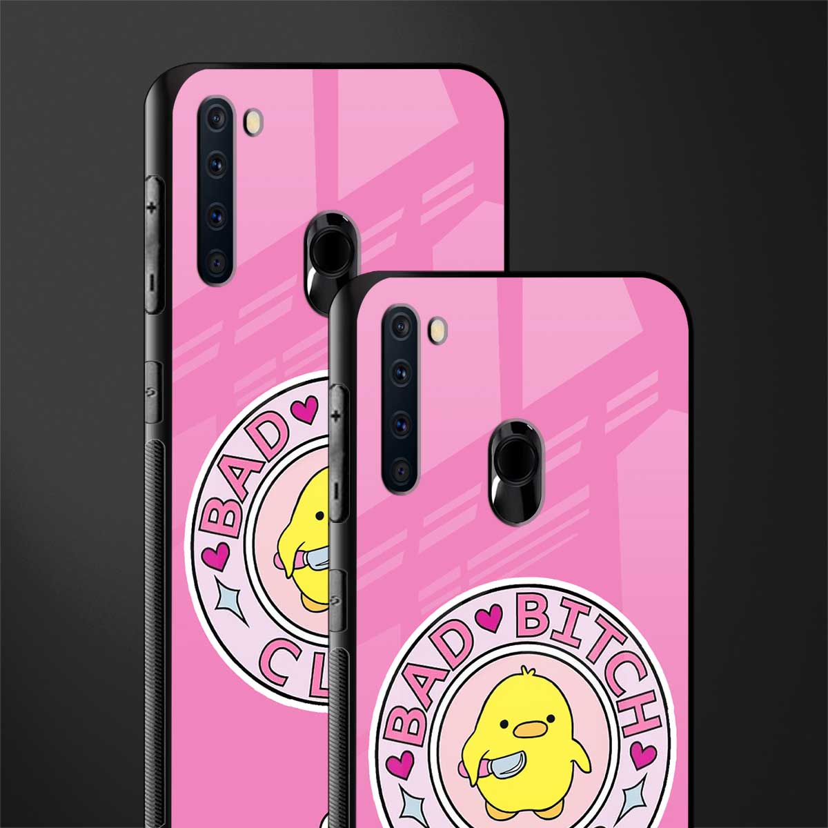 bad bitch club glass case for samsung a21 image-2