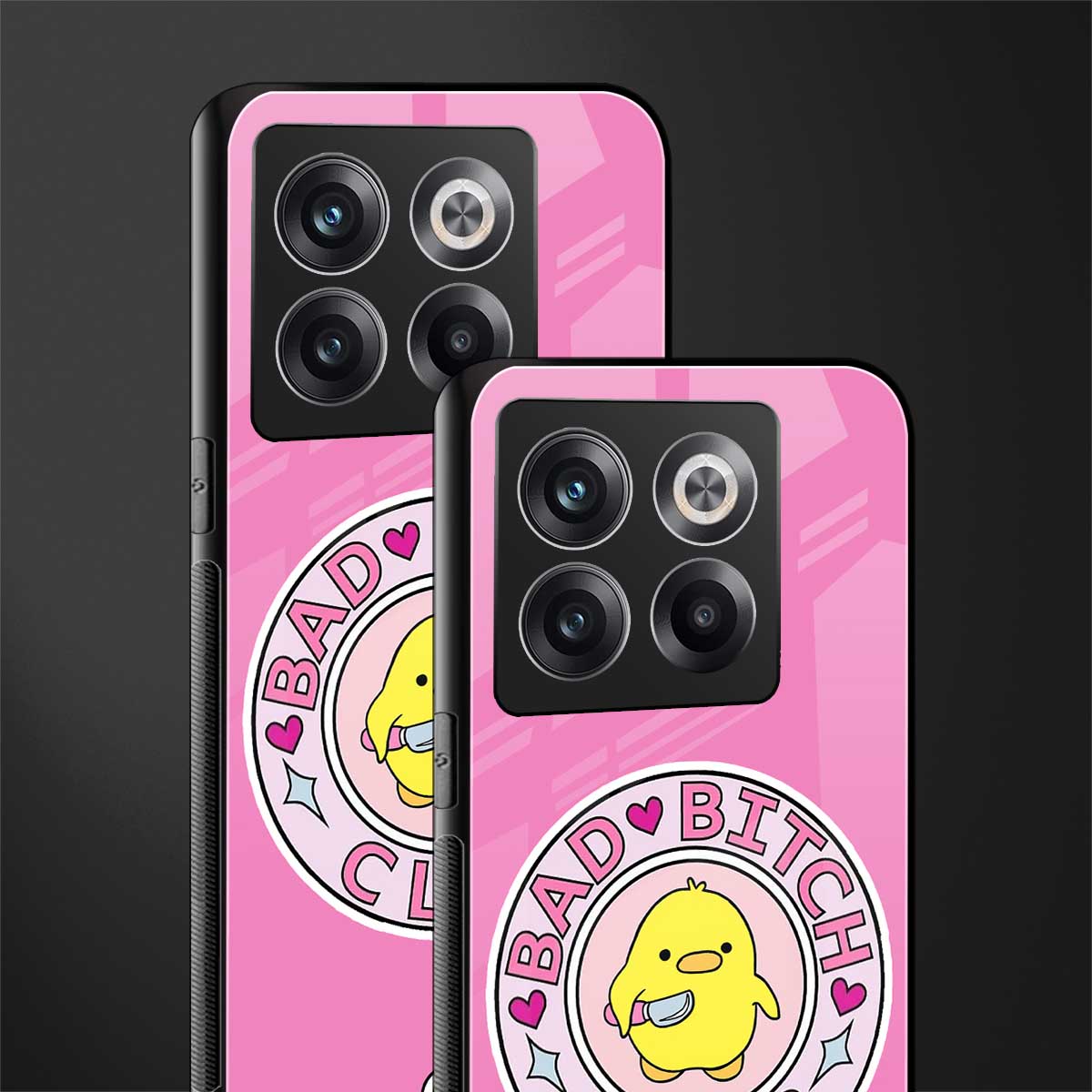 bad bitch club back phone cover | glass case for oneplus 10t