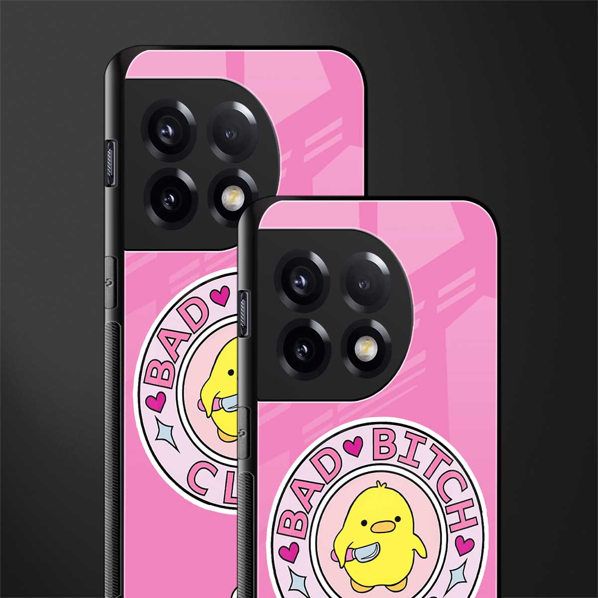 bad bitch club back phone cover | glass case for oneplus 11r