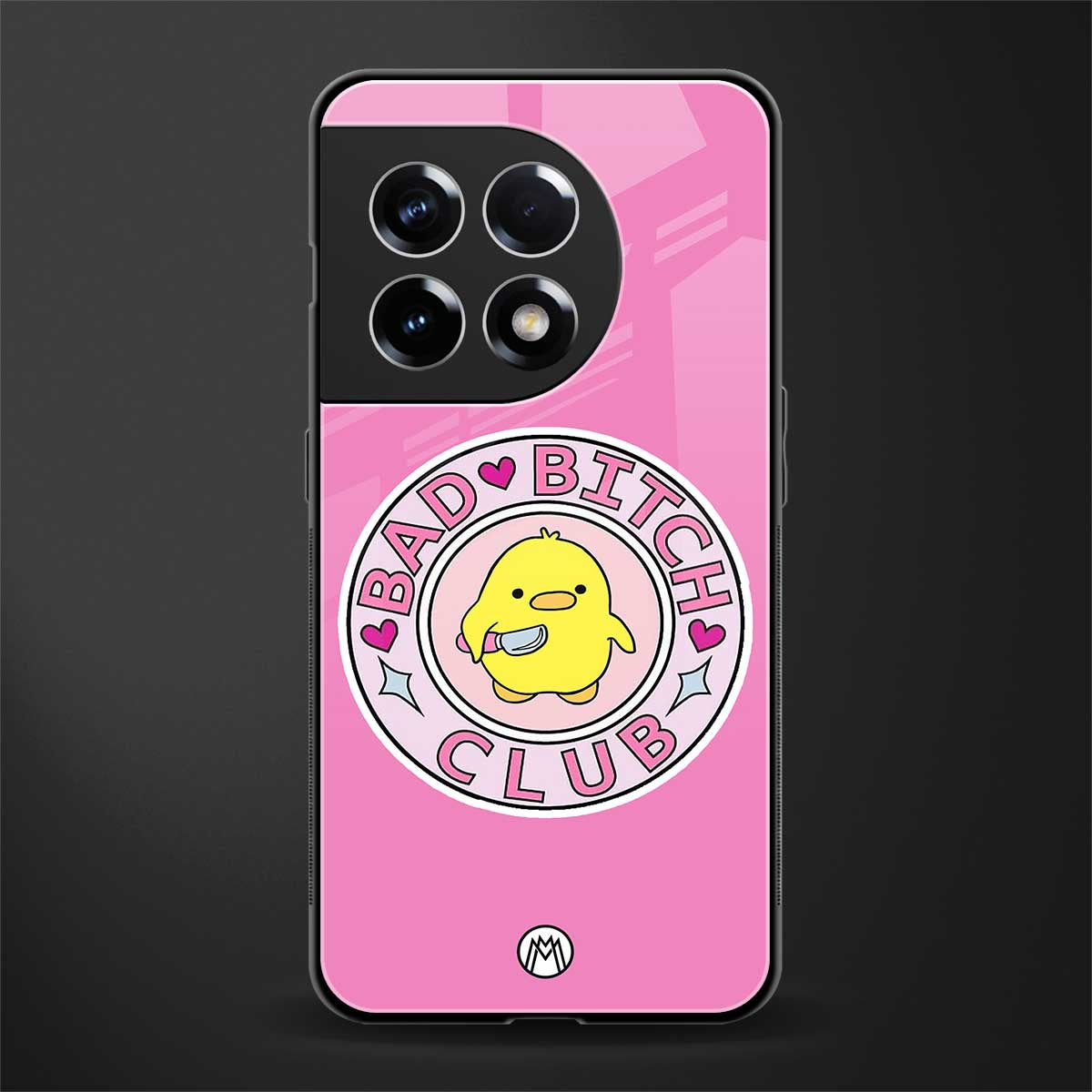 bad bitch club back phone cover | glass case for oneplus 11r