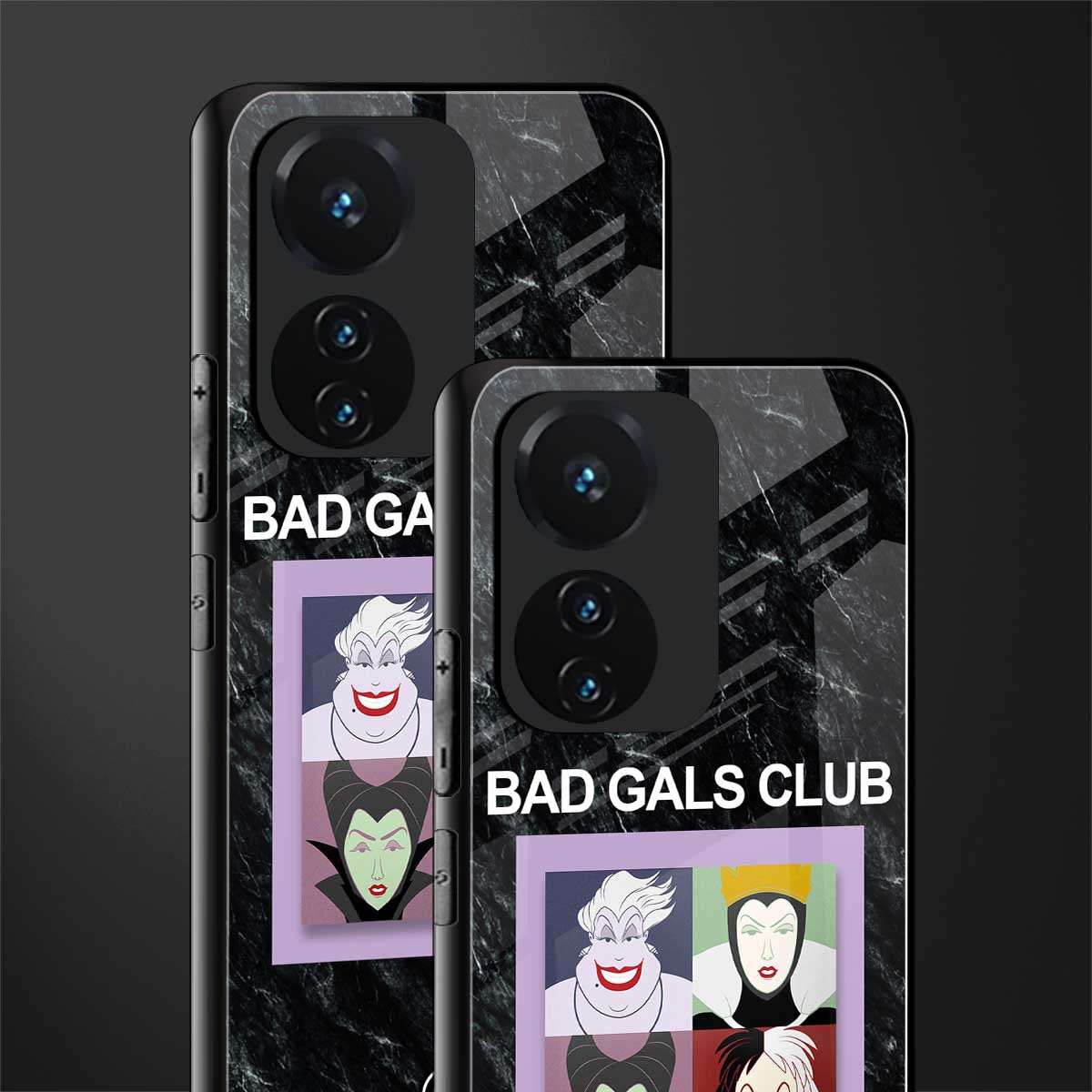 bad gals club back phone cover | glass case for vivo t1 44w 4g