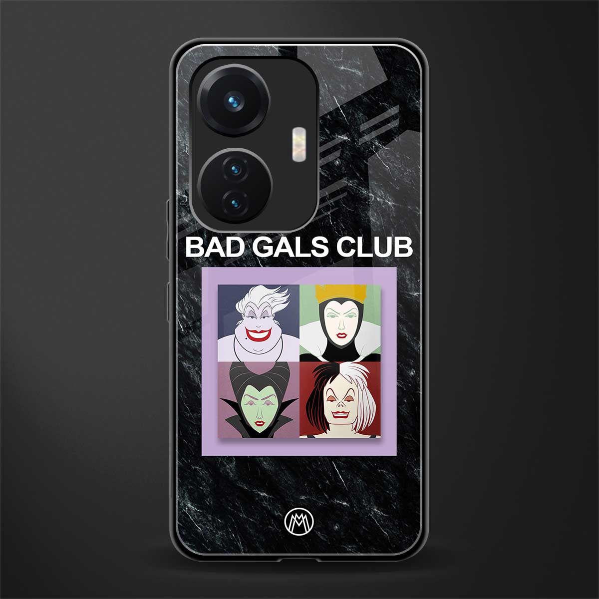 bad gals club back phone cover | glass case for vivo t1 44w 4g