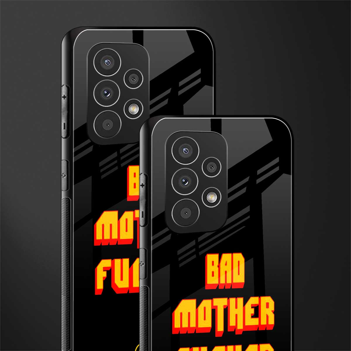 bad motherfcker back phone cover | glass case for samsung galaxy a53 5g
