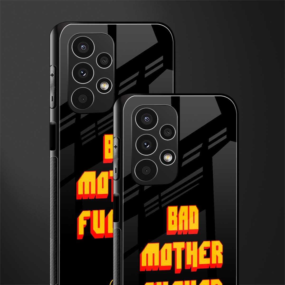 bad motherfcker back phone cover | glass case for samsung galaxy a13 4g