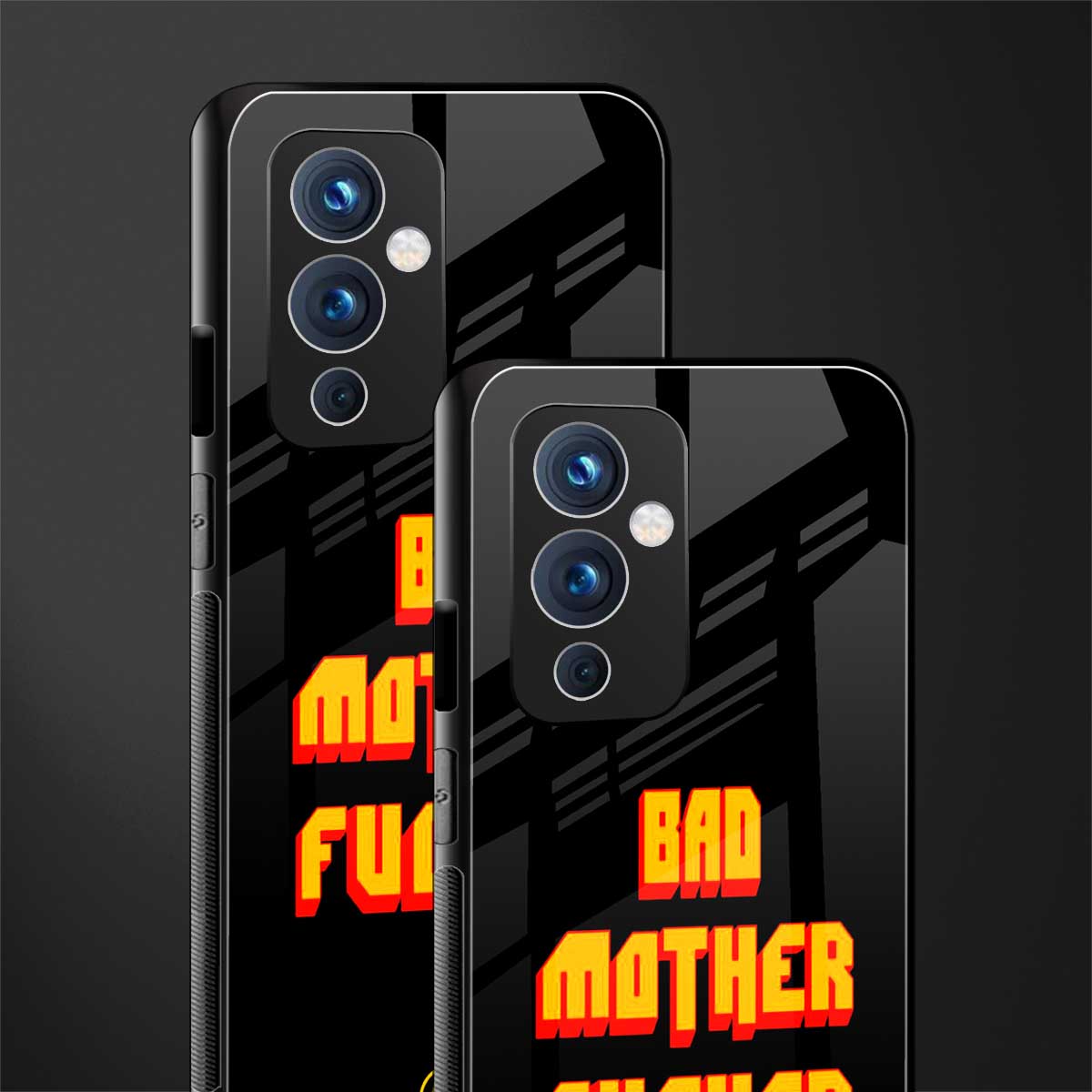 bad motherfcker back phone cover | glass case for oneplus 9