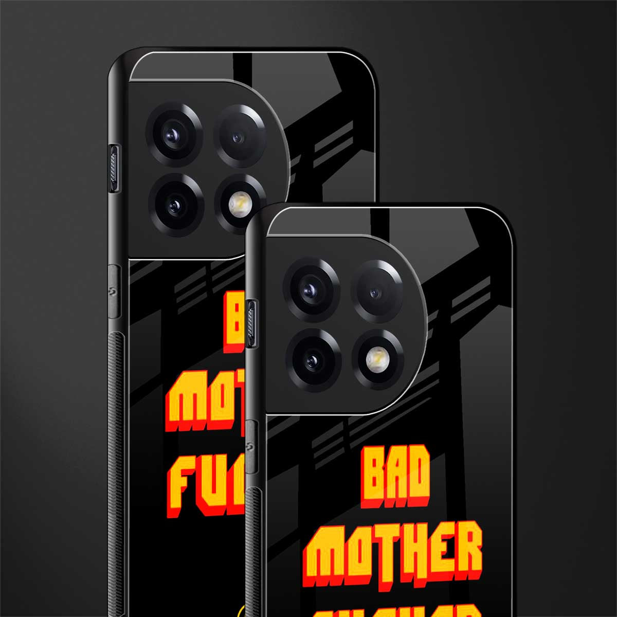 bad motherfcker back phone cover | glass case for oneplus 11r