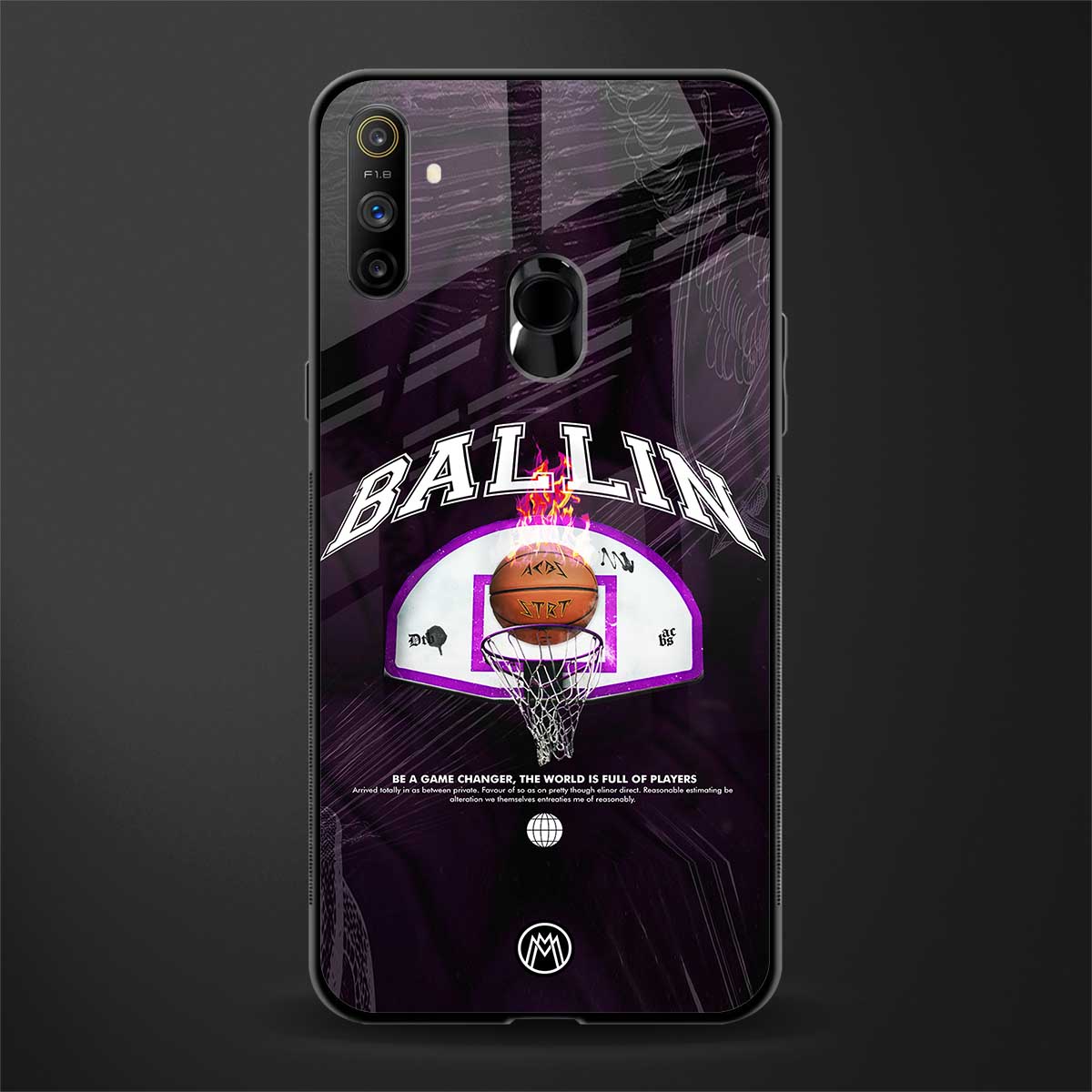 ballin glass case for realme narzo 20a image