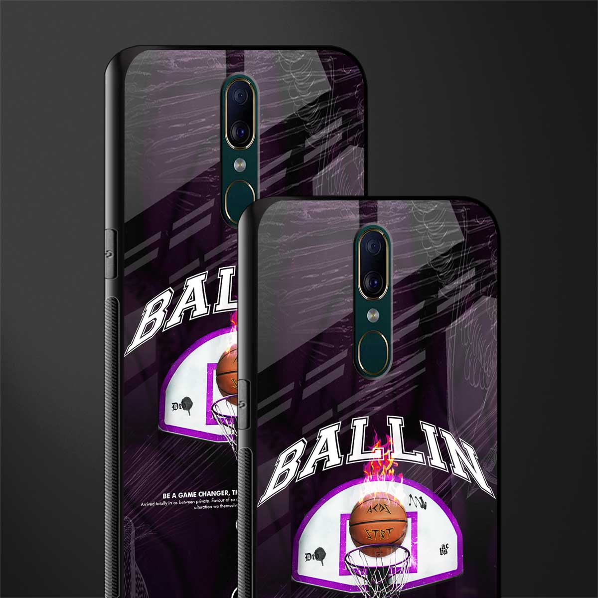 ballin glass case for oppo a9 image-2