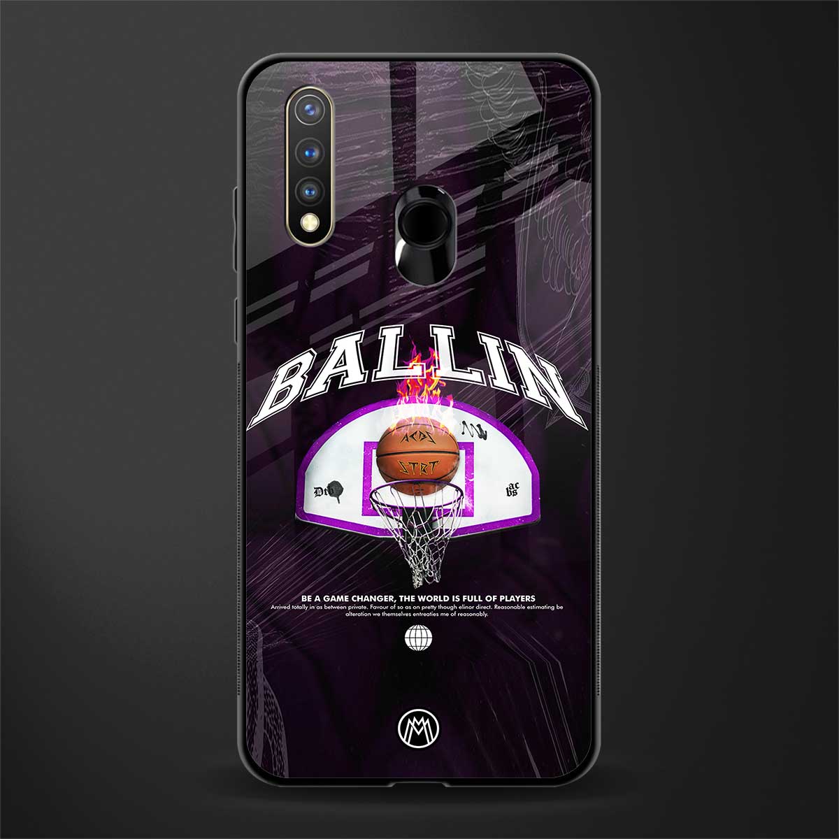 ballin glass case for vivo u20 image