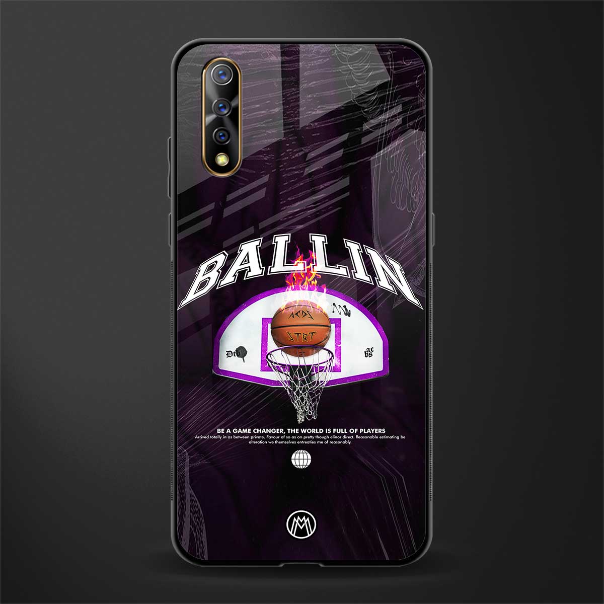 ballin glass case for vivo s1 image