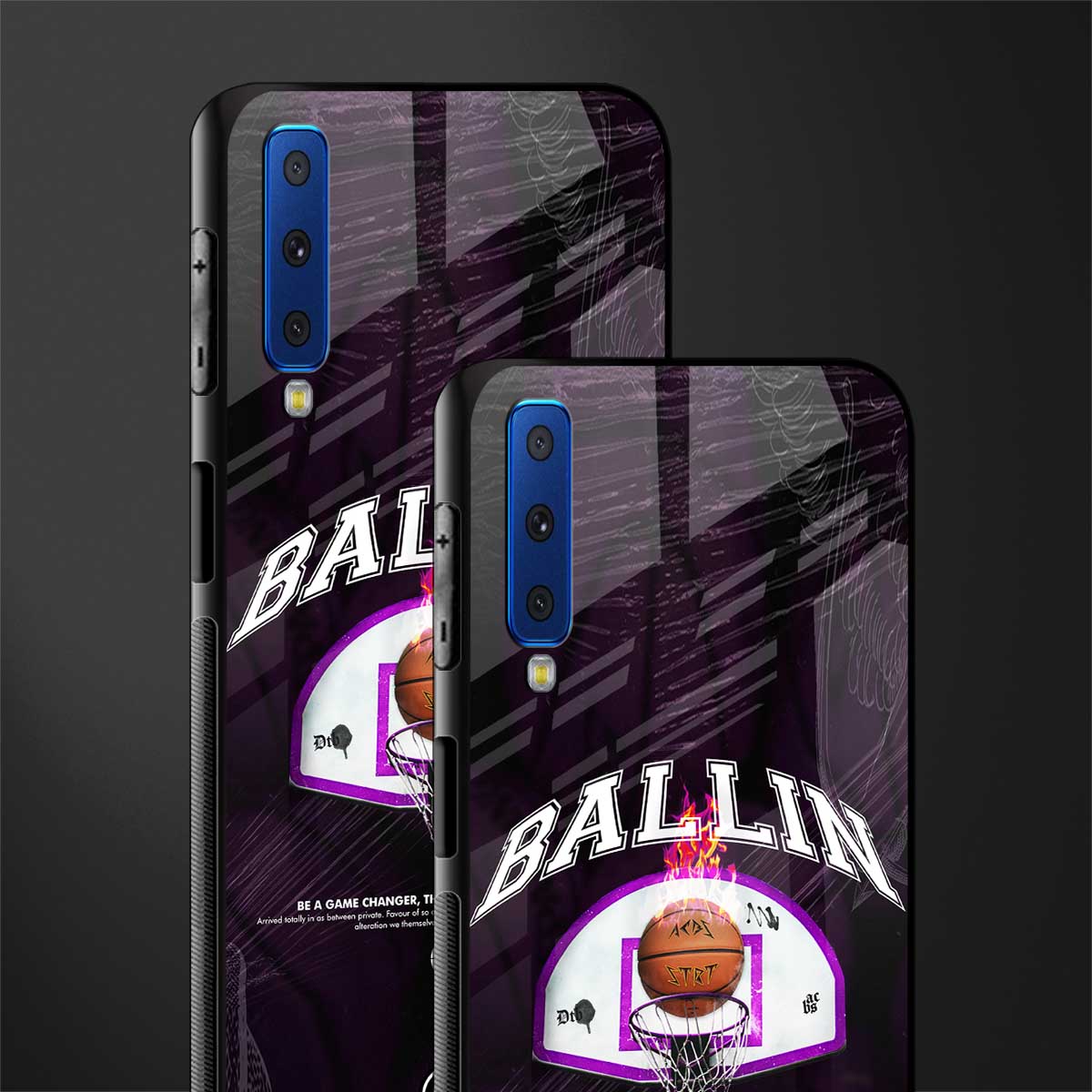 ballin glass case for samsung galaxy a7 2018 image-2