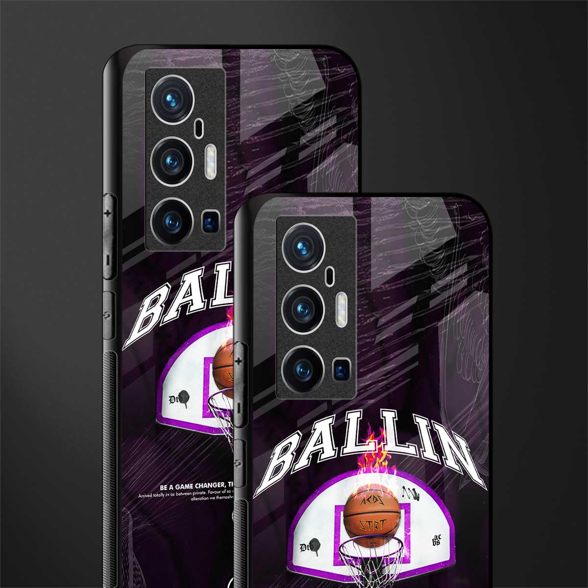 ballin glass case for vivo x70 pro plus image-2